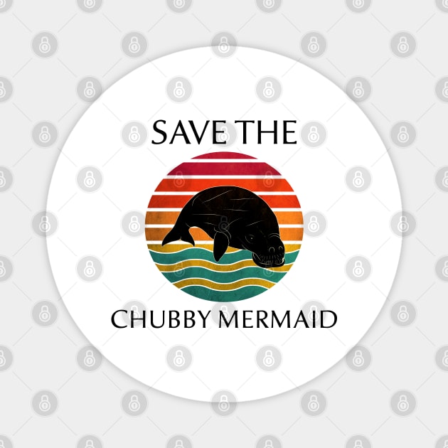 Save the Chubby Mermaid Magnet by coloringiship